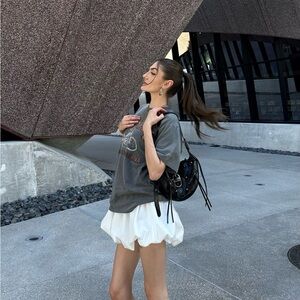 Strapless Mini Bubble Dress